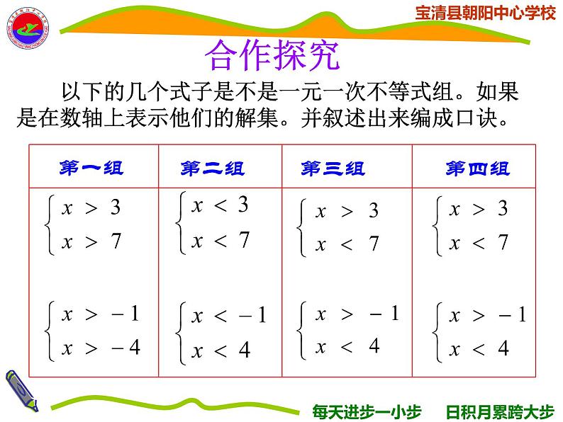 初中数学人教版七年级下册一元一次不等式组5课件PPT07