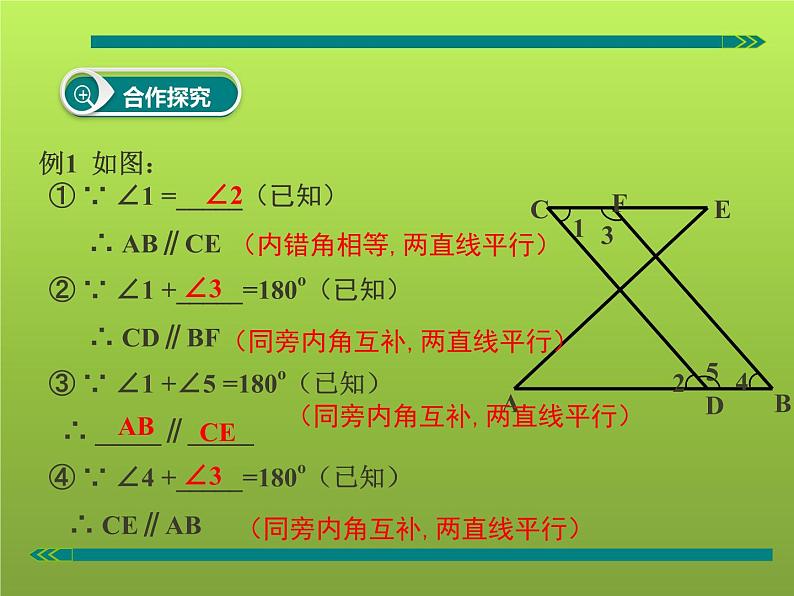 初中数学人教版七年级下册平行线性质定理简单应用课件PPT第7页