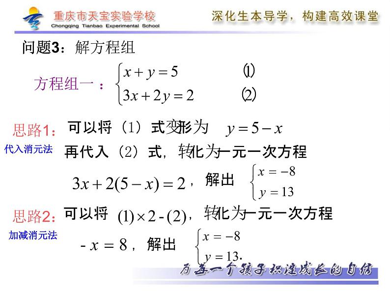 初中数学人教版七年级下册三元一次方程组的解法23课件PPT03