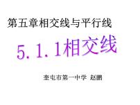 初中数学人教版七年级下册第五章 相交线与平行线5.1 相交线5.1.1 相交线教案配套ppt课件