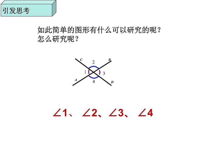 初中数学人教版七年级下册51相交线1课件PPT第3页