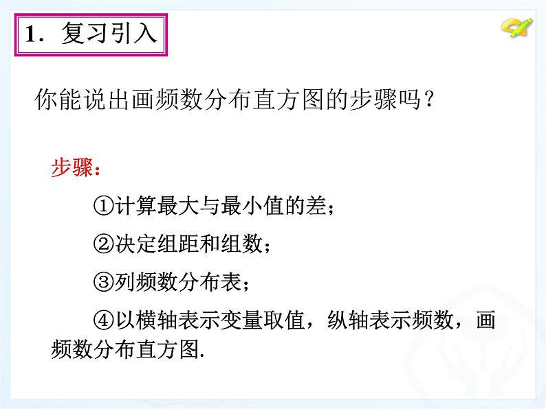 初中数学人教版七年级下册利用频数分布直方图描述数据1课件PPT第3页