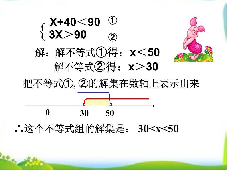 初中数学人教版七年级下册解一元一次不等式组2课件PPT第7页