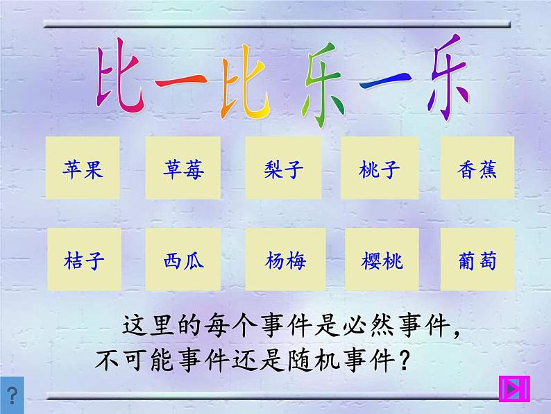 苏科版八年级数学下册 8.1 确定事件与随机事件（课件）第8页