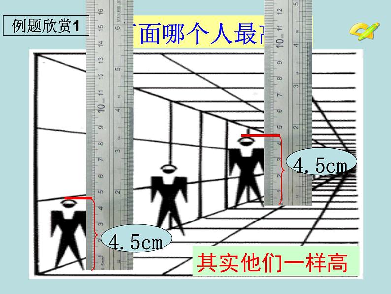 初中数学人教版七年级下册观察与猜想看图时的错觉课件PPT第6页