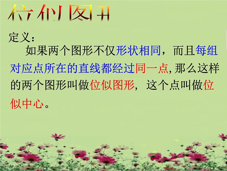 苏科版数学九下6.6《图形的位似》优质课件(共27张PPT)05