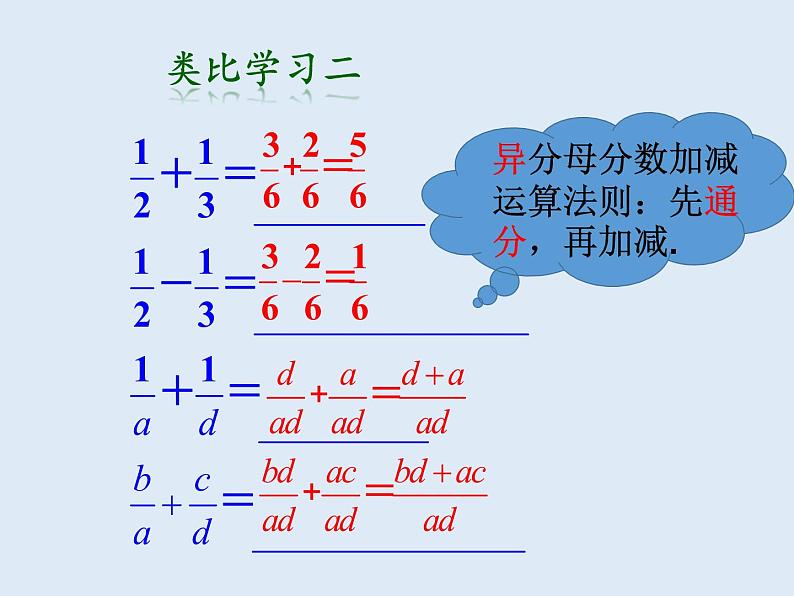 苏科版八年级数学下册 10.3 分式的加减(4)（课件）06