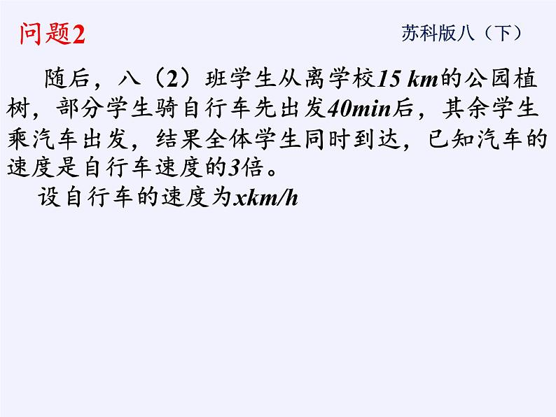 苏科版八年级数学下册 10.5 分式方程(19)（课件）第3页