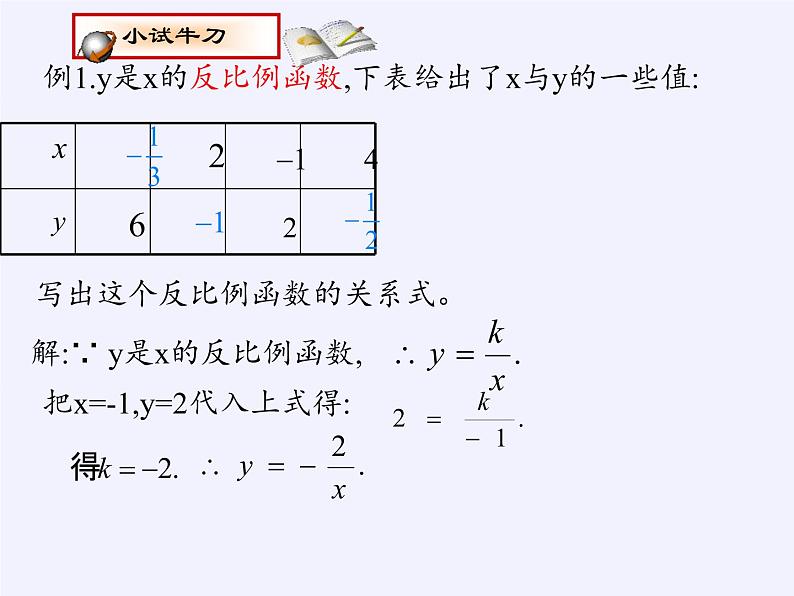 苏科版八年级数学下册 11.1 反比例函数(2)（课件）第8页