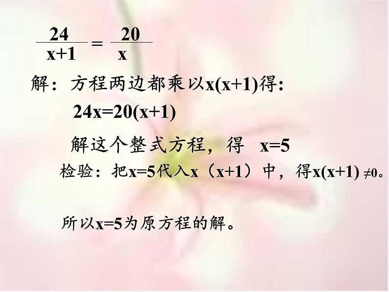 苏科版八年级数学下册 10.5 分式方程(10)（课件）06