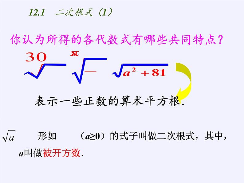 苏科版八年级数学下册 12.1 二次根式(14)（课件）06