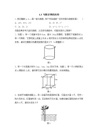 初中数学北师大版八年级上册3 勾股定理的应用课后测评