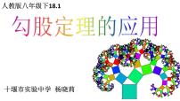 初中数学人教版八年级下册第十七章 勾股定理17.1 勾股定理背景图课件ppt