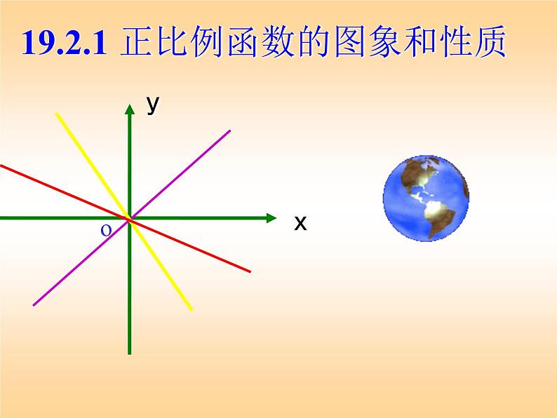 初中数学人教 版八年级下册 正比例函数图象及性质3 课件01