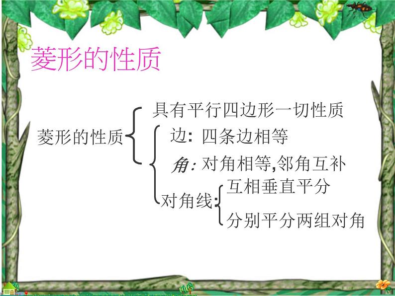 初中数学人教 版八年级下册 正方形的性质及判定7 课件03