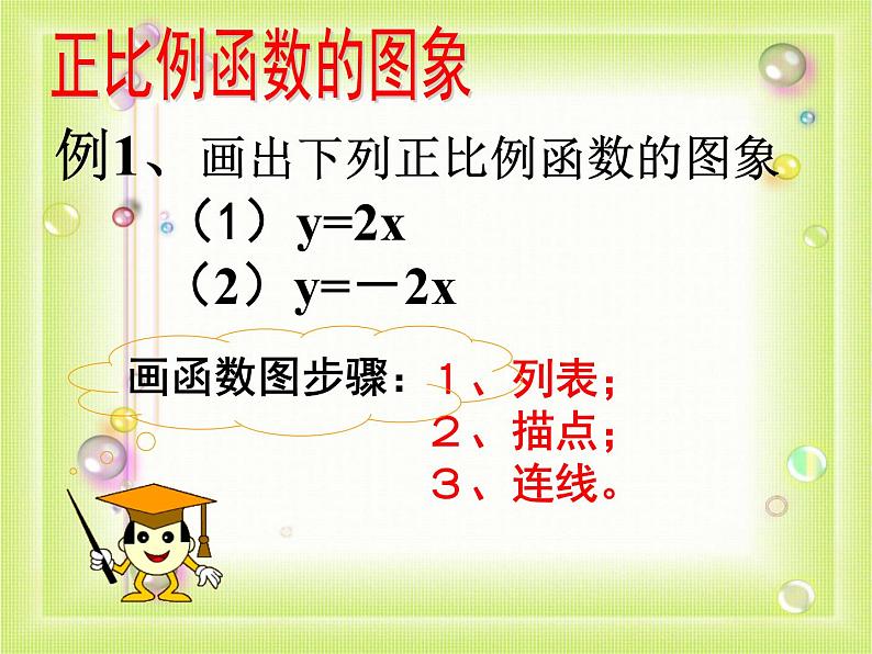 初中数学人教 版八年级下册 正比例函数图象及性质 课件03