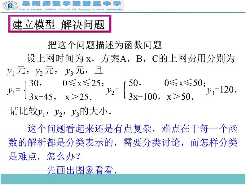 初中数学人教 版八年级下册 课题学习——选择方案1 课件07