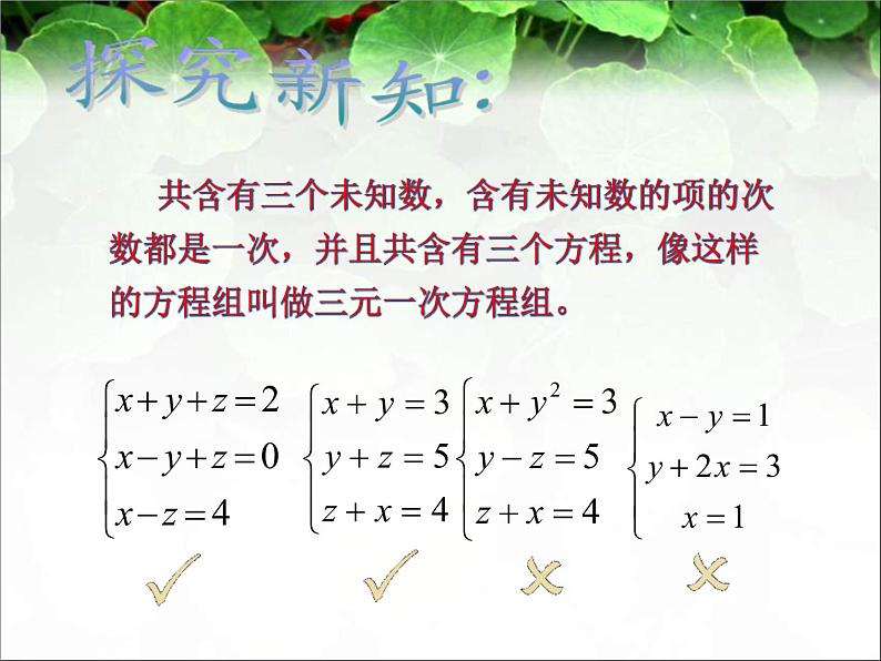 5.8 三元一次方程组课件PPT第6页