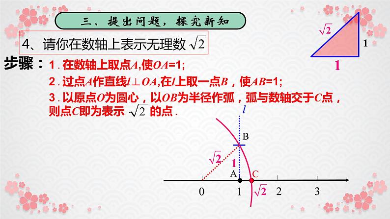 初中数学人教 版八年级下册 数轴表示根号132 课件第5页