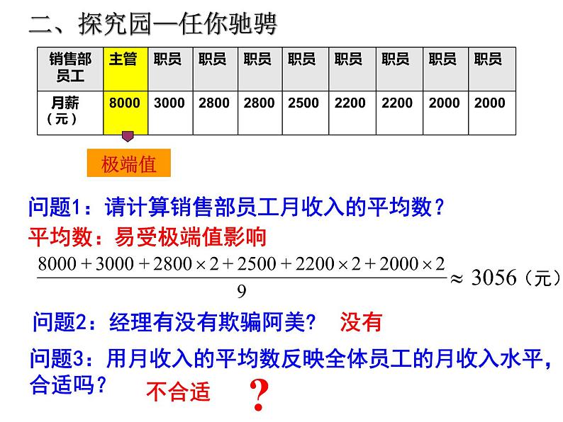 初中数学人教 版八年级下册 中位数5 课件第6页