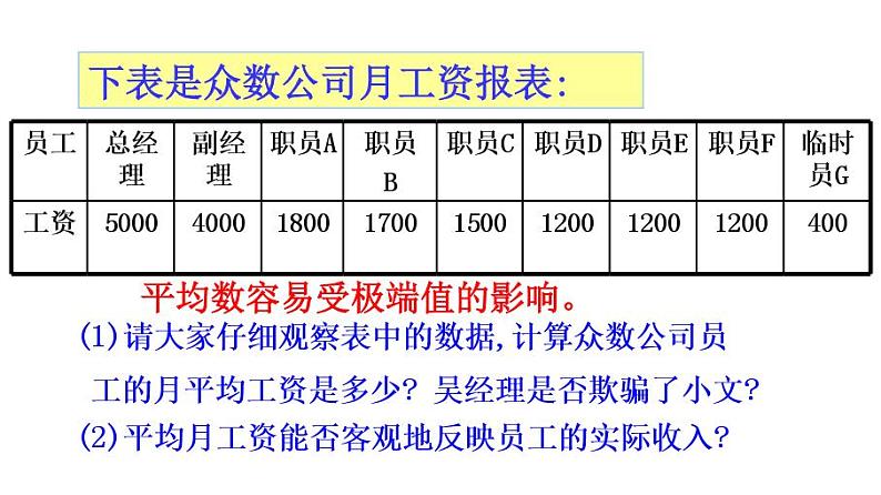 初中数学人教 版八年级下册 众数5 课件第5页