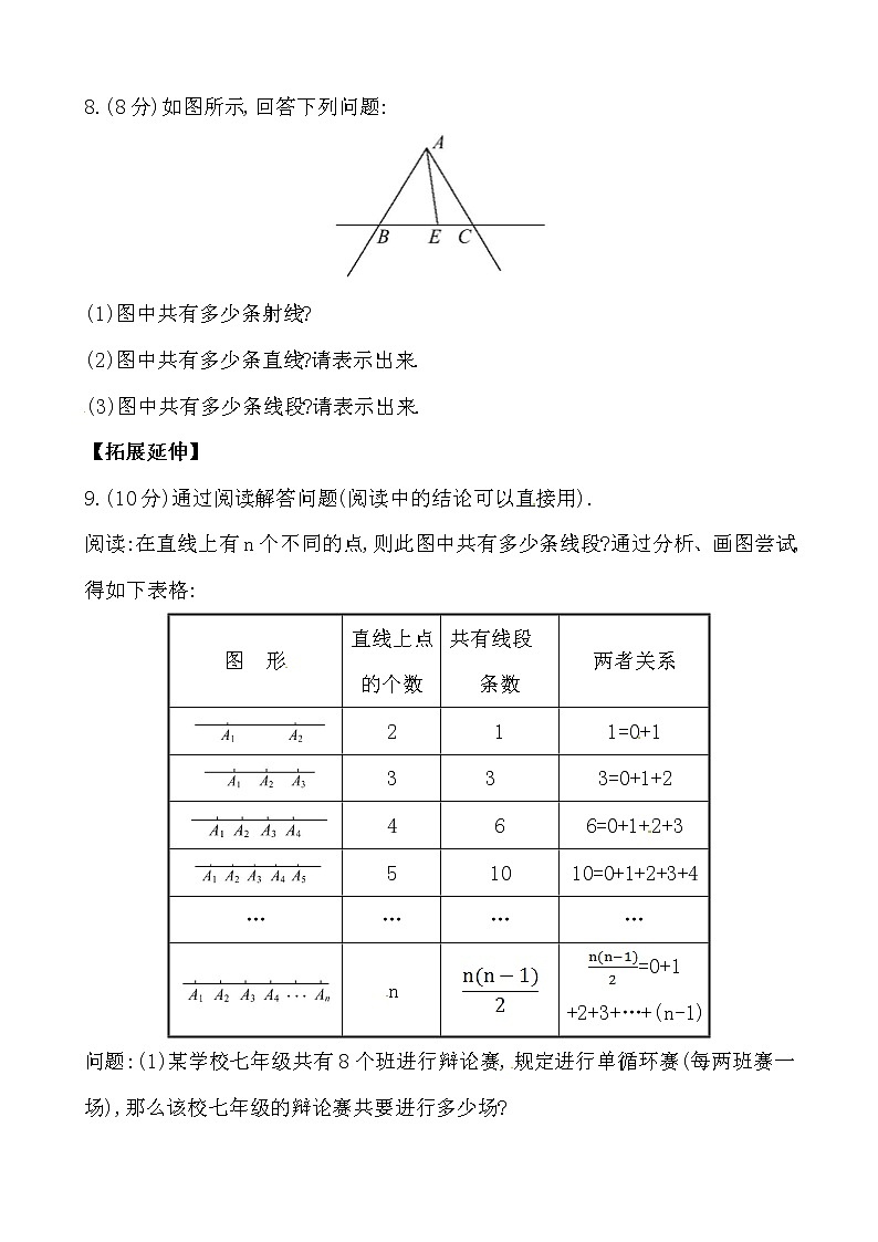 4.5最基本的图形---点和线练习题03