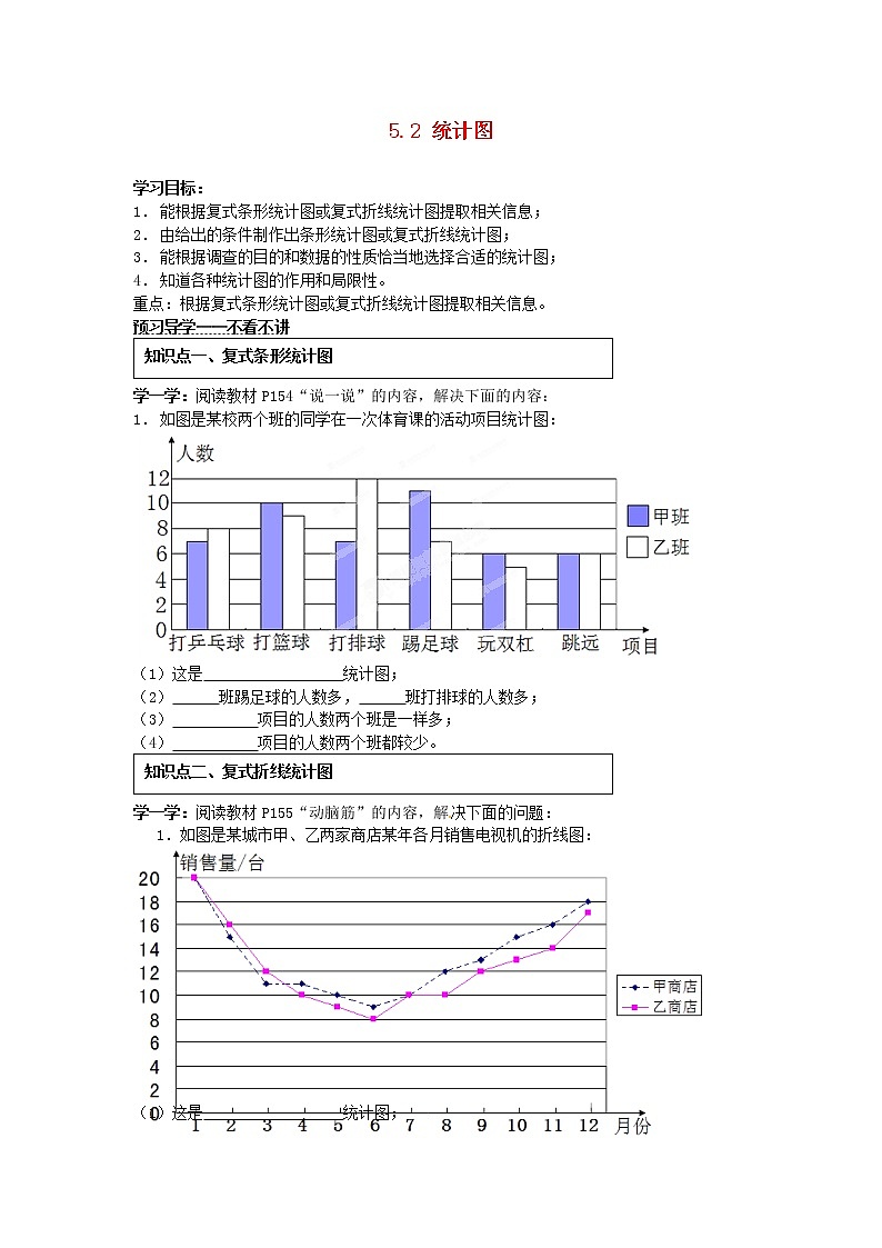 5.2统计图教案第1页