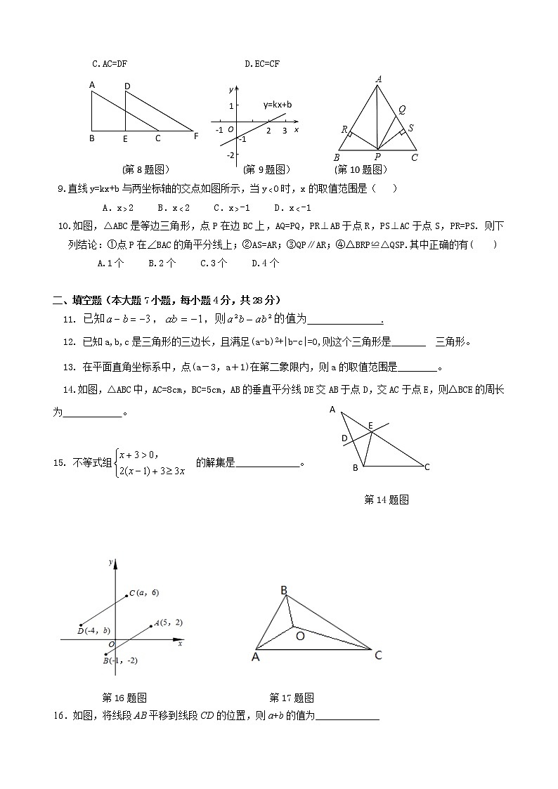 广东省茂名市高州校际联盟2021-2022学年八年级下学期期中考试数学试题（B卷）(有答案)02