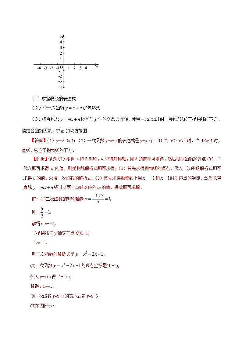中考数学典例精做题集专题12 二次函数与方程、不等式 中考数学典例精做题集（教师版）第2页