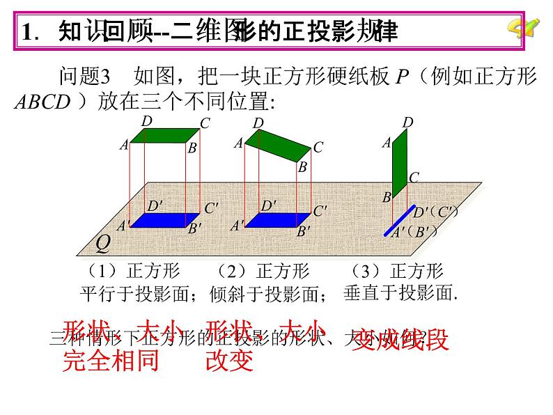 初中数学人教版九年级下册正投影课件04