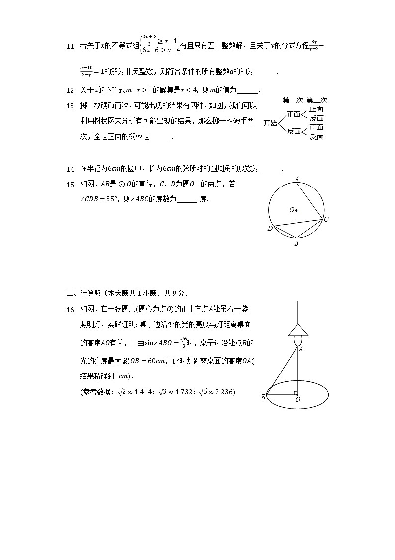河南省洛阳市涧西区2022年中考数学综合复习检测试题(word版无答案)第3页