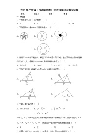 2022年广东省（预测新题型）中考模拟考试数学试题(word版含答案)