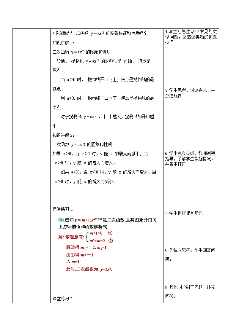 九年级上册 22.1.2《二次函数y=ax²的图象和性质》课件+教案+练习02