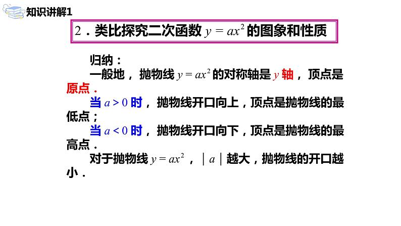 九年级上册 22.1.2《二次函数y=ax²的图象和性质》课件+教案+练习08
