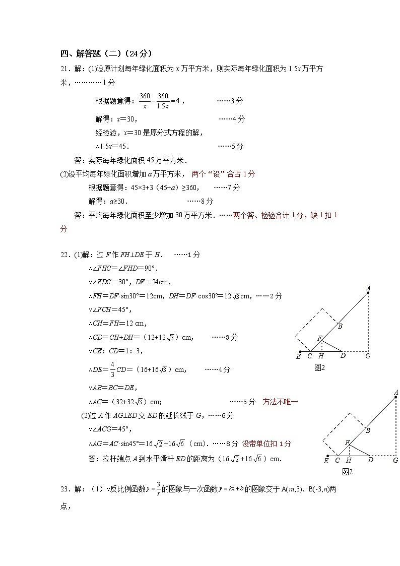2022年广东省中山市小榄镇中考一模数学试题02