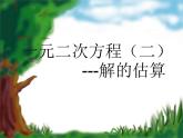 鲁教版（五四制）八年级下册数学 8.1.2估计一元二次方程的根 课件