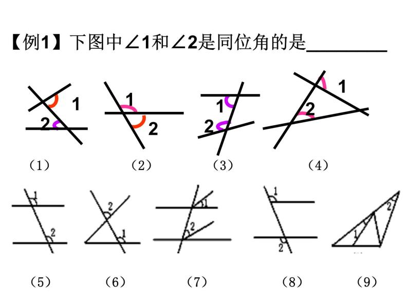 苏科版七年级下册数学课件 7.1探索直线平行的条件06