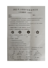 湖南省永州市新田县2021-2022学年八年级下学期期中考试数学试题（有答案）