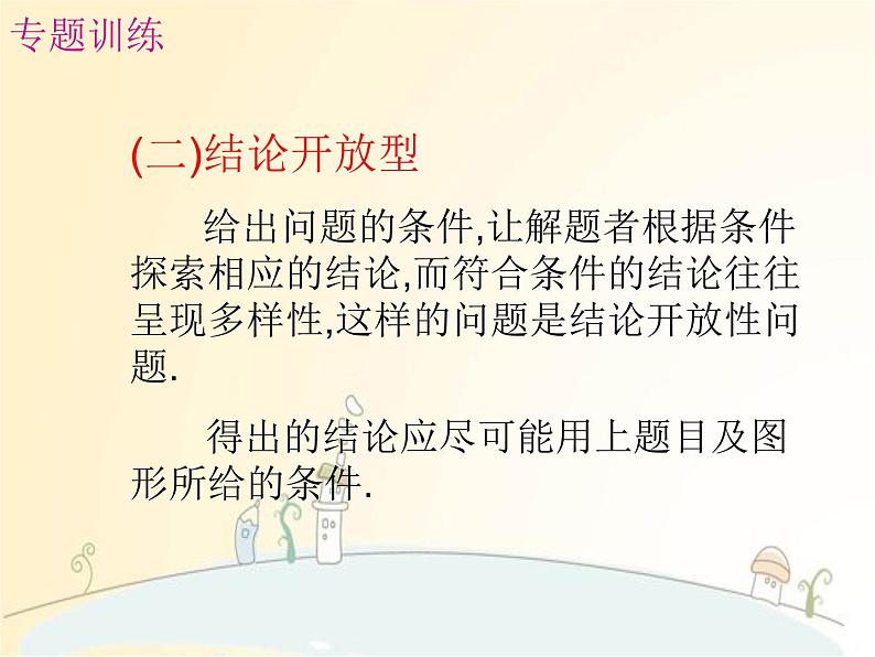 中考数学复习 开放性问题课件PPT05