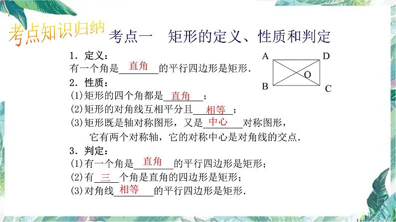 中考总复习矩形、菱形、正方形 精品整理 含各类中考真题课件PPT第3页