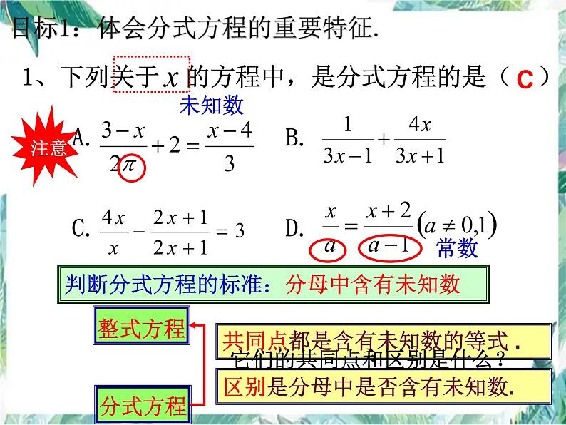 数学中考复习  分式方程复习精品示范课课件PPT05