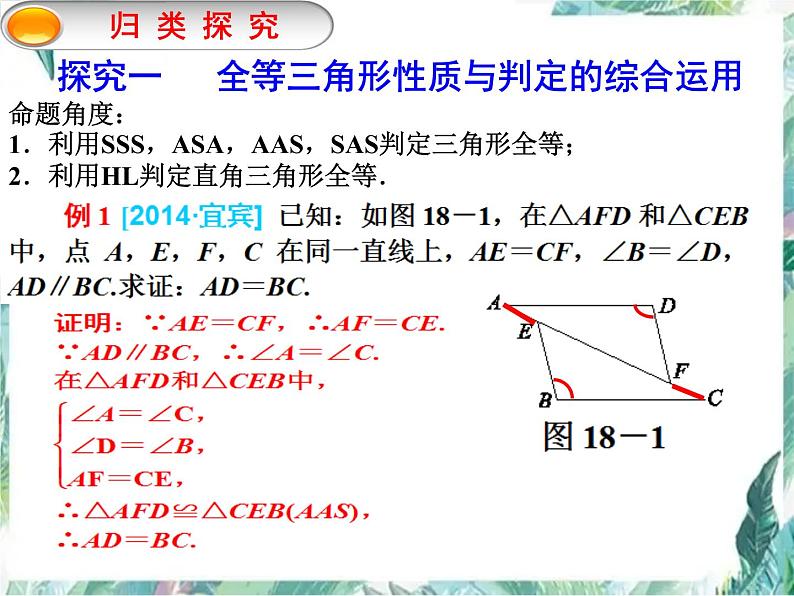 中考数学复习 全等三角形中考复习优质课件第6页