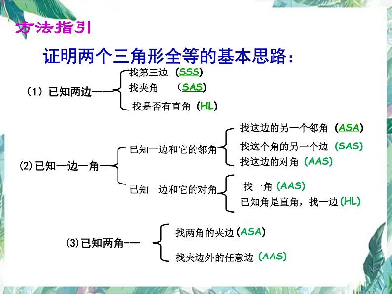 中考数学专题复习  全等三角形复习 优质课件 含中考真题02