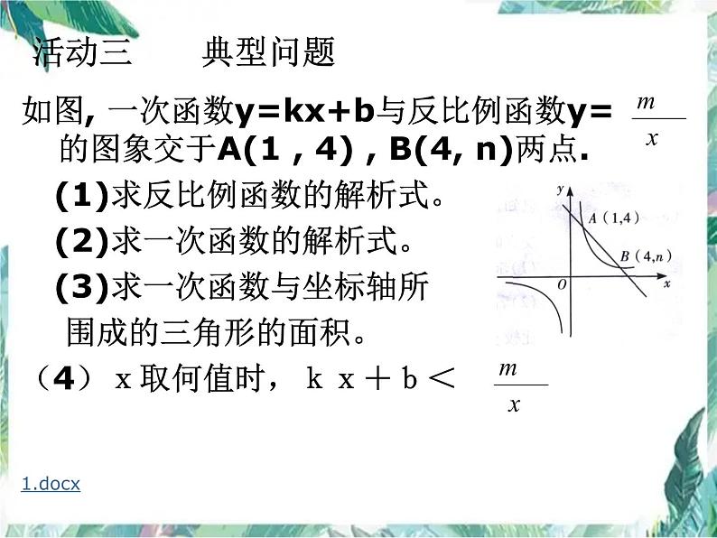 中考数学 函数专题复习优质课件06