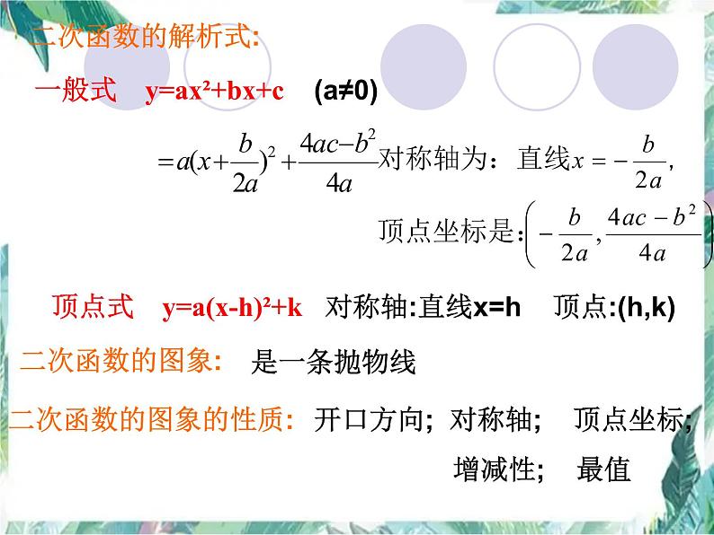 二次函数复习与练习课 中考数学复习专题 优质课件05