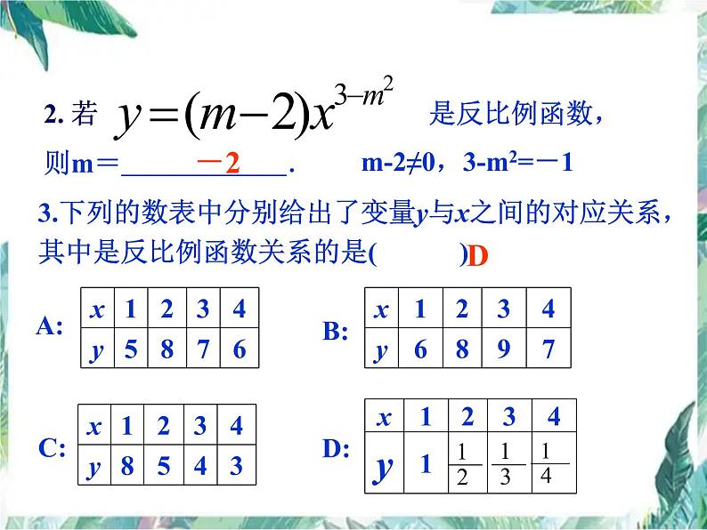 中考复习  反比例函数 优质课件第4页