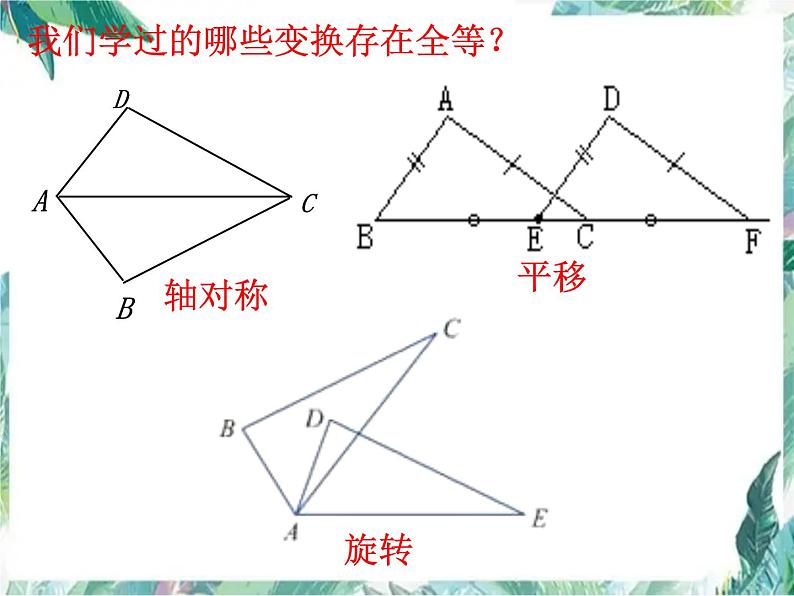 中考数学复习 全等三角形中考复习 优质课件 含中考真题解析第5页