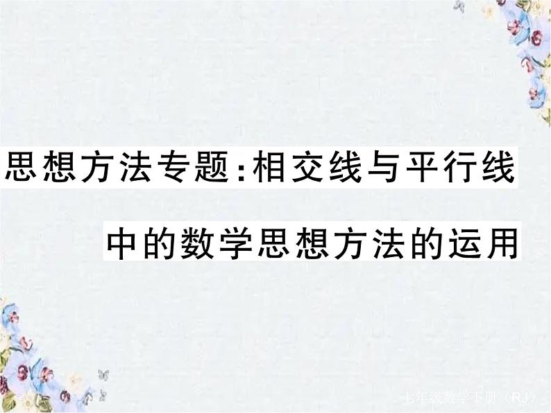 数学思想方法专题教学课件 七年级下册01