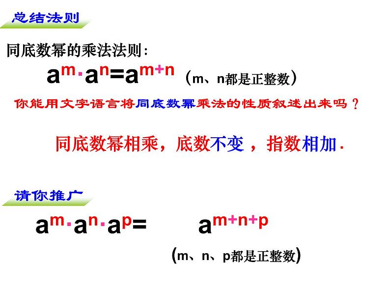 苏科版七年级下册数学课件 8.1同底数幂的乘法第6页