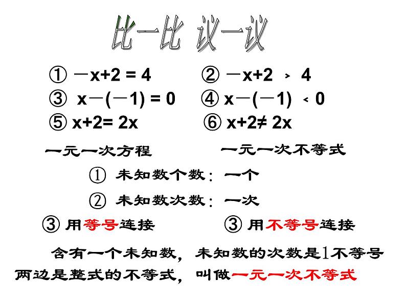 2022年人教版七年级数学下册第9章第1节第1部分不等式及其解集课件 (1)第7页